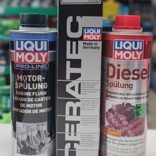 LIQUI MOLY ZESTAW Diesel Ceratec Płukanka Oczyszczacz Wtryskiwaczy