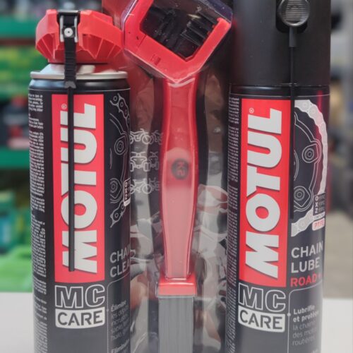 Motul Zestaw Do Łańcucha C1 C2+ Zestaw smar + chain clean+szczotka